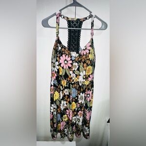 Derek Heart Black Floral Mini Dress XL